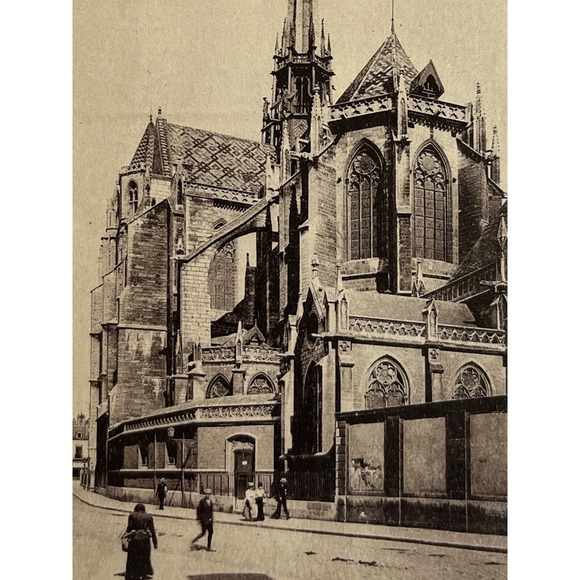 Atq Early 1900s RPPC Postcard Carte Postale Dijon FR Saint Benignus Cathedral - Picture 1 of 6
